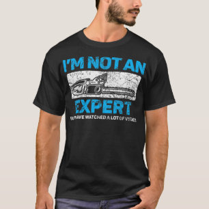 T-shirt Vidéos d'experts de la scie à mâle drôle 