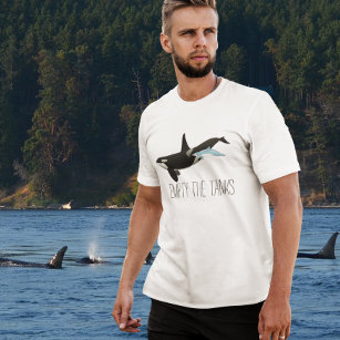 T-shirt Vider Les Chars Dolphin Libre Orca Tueur Whale