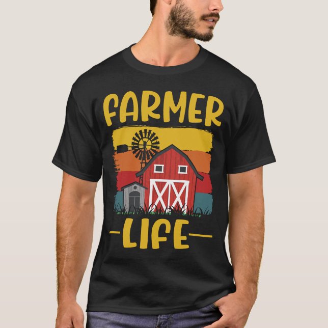 T-shirt Vie agricole Agriculture Agriculteur local (Devant)