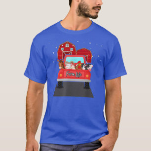T-shirt Vie agricole amusante Vache poulet chèvre ferme Vi