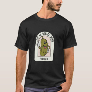 T-shirt Vie avec chiche Ironique Concombre Citation végéta
