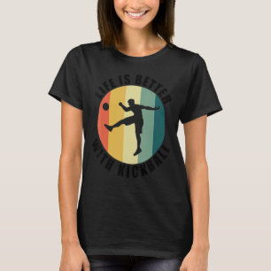 T-shirt Vie Avec Kickball Ironique Dire Ball Sports Train