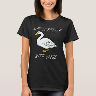 T-shirt Vie avec oie Faune Nature Oie