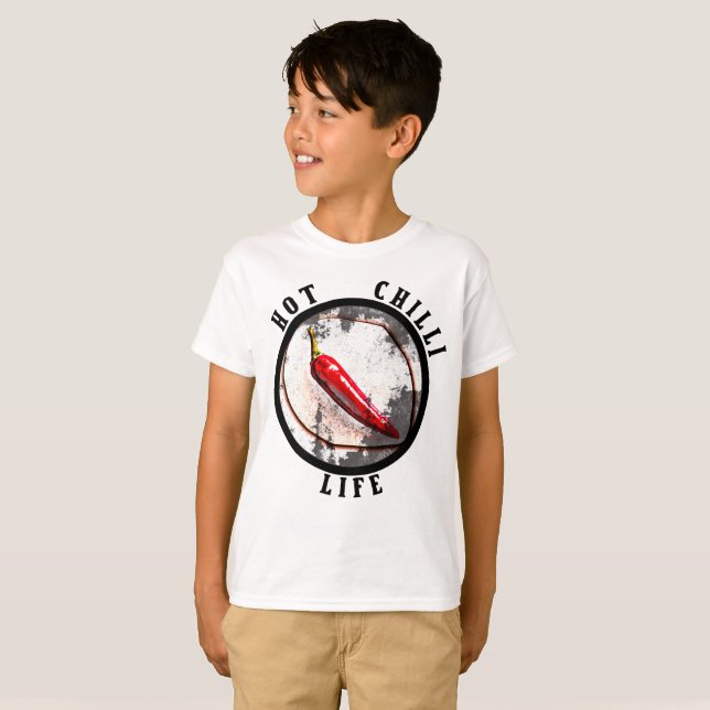 T-shirt Vie chili chaude (Devant entier)