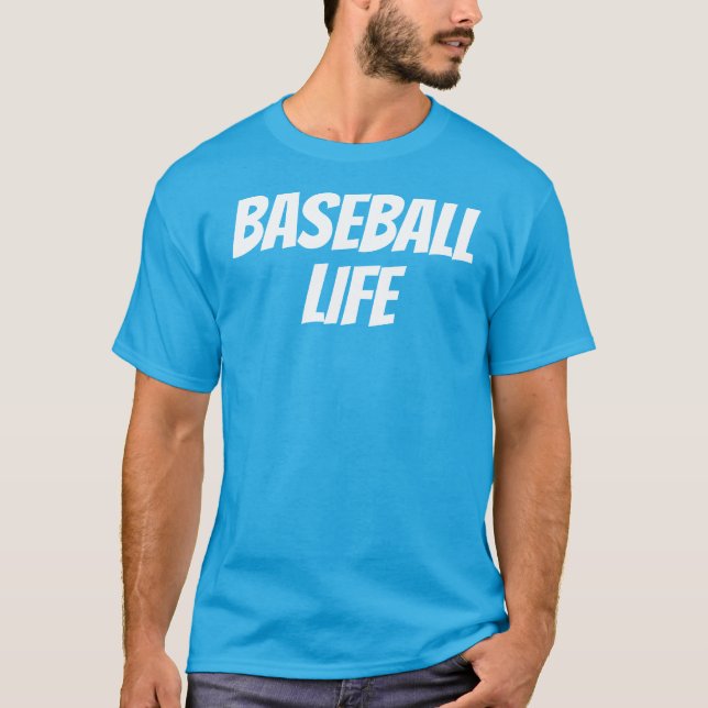 T-shirt Vie de baseball quotidien Tee (Devant)