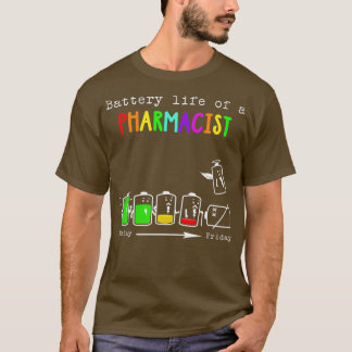 T-SHIRT VIE DE BATTERIE D'UN PHARMACIEN