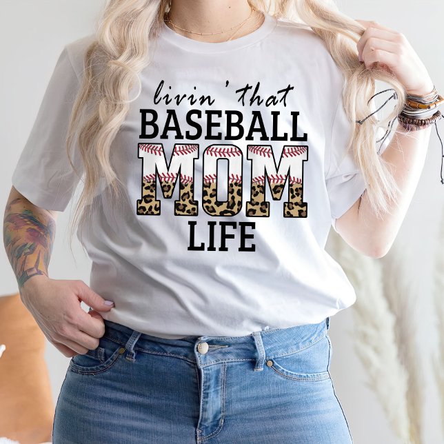 T-shirt Vie de cette maman de baseball (Créateur téléchargé)