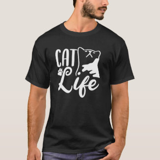 T-shirt Vie de chat - Amateur de chat drôle