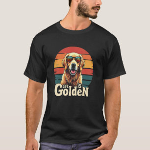 T-shirt Vie de chien doré