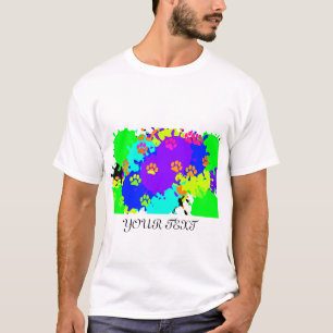 T-SHIRT VIE DE COULEUR AVEC UN HOMME MODÈLE