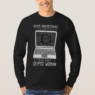 T-shirt Vie De Cryptomonnaie Puissance De Tech Savy Cry