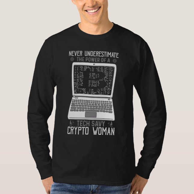 T-shirt Vie De Cryptomonnaie Puissance De Tech Savy Cry (Devant)