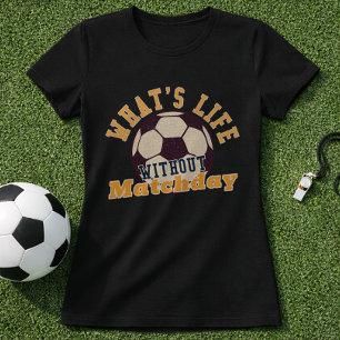 T-shirt Vie de jour de match de football Rétro Citation