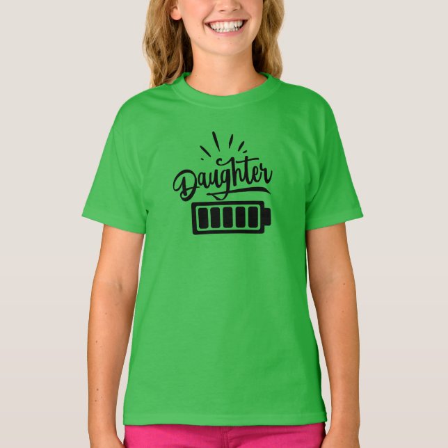 T-shirt Vie de la batterie fille (Devant)