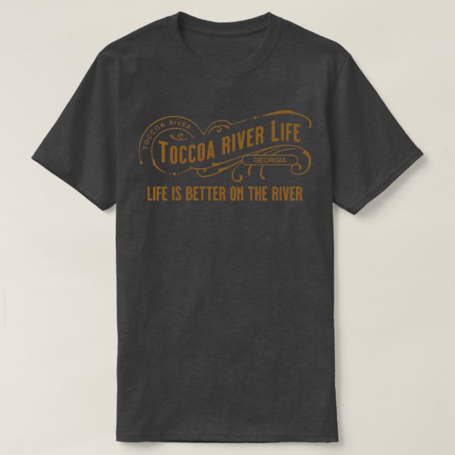 T-shirt Vie de la rivière Toccoa (Design devant)