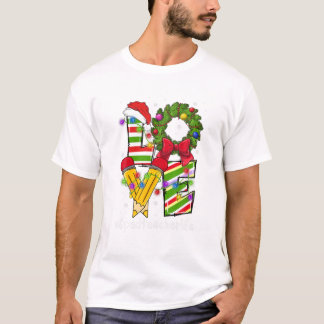 T-shirt Vie de l'enseignant de vitesse Santa Hat
