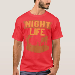 T-shirt Vie de nuit vintage Chasse fantastiqueCadeau actue