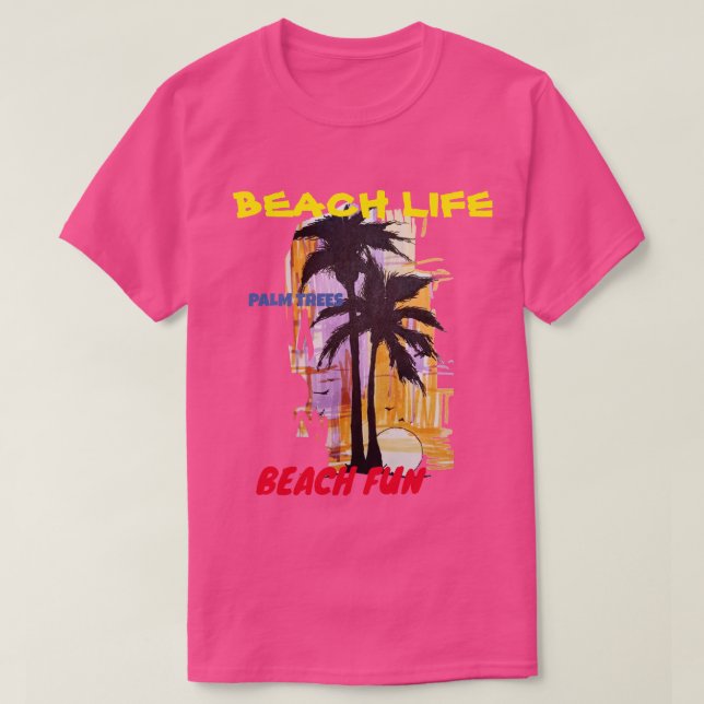 T-SHIRT VIE DE PLAGE TEL (Design devant)