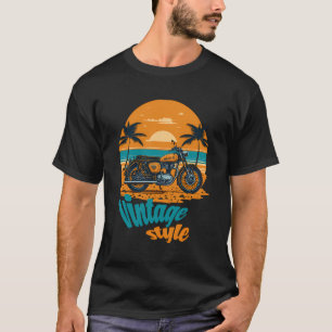 T-shirt Vie De Style vintage Avec Vélo Old Street