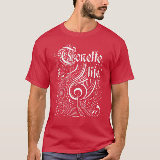 T-shirt Vie de tonette de musique ondulée