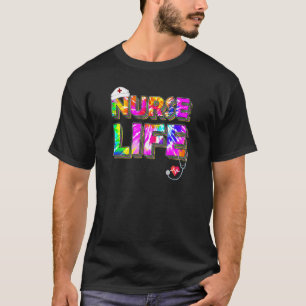 T-shirt Vie d'infirmière adorable Vêtements d'infirmière p
