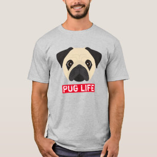 T-shirt Vie drôle de Pug