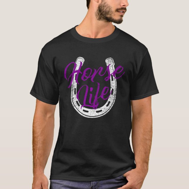 T-shirt Vie du cheval (Devant)