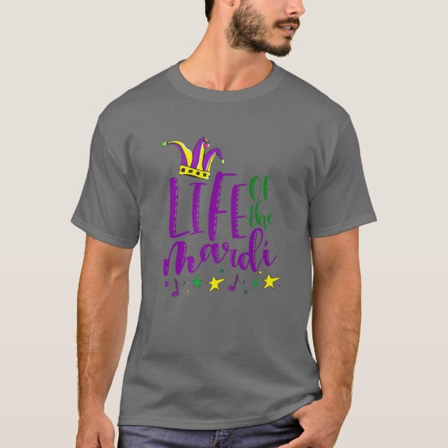 T-shirt Vie Du Mardi Funny Jester Casquette 2022 Mardi Gra (Devant)