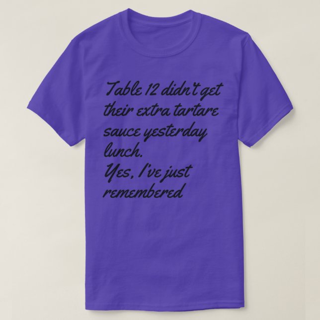 T-shirt Vie d'un serveur de restauration de serveuse (Design devant)