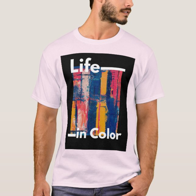 T-shirt Vie en couleur (Devant)