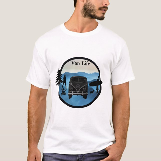 T-shirt Vie et aventure Van (Devant)