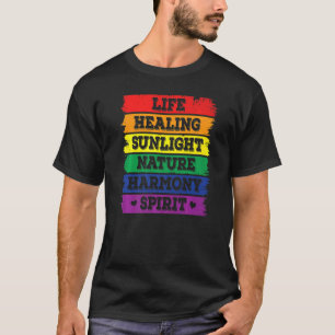 T-shirt Vie Guérison Soleil Nature Harmonie Esprit Lgbt Q