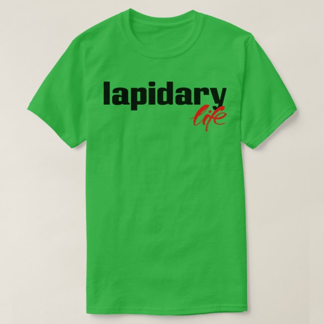 T-shirt Vie lapidaire (Design devant)