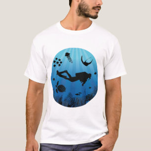 T-shirt Vie marine Plongeur sous-marine