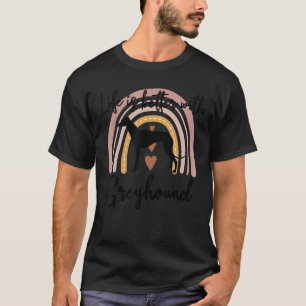T-shirt Vie Meilleure Greyhound Rainbow Chien Femmes