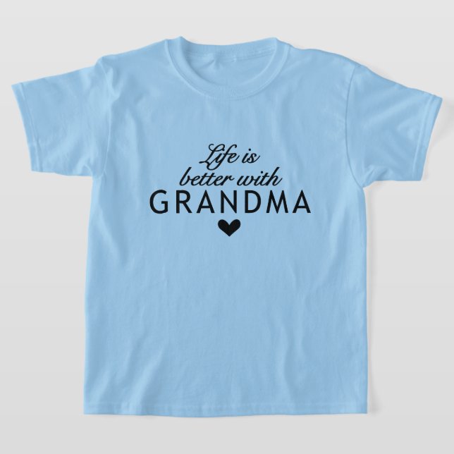 T-shirt vie mignonne mieux Grand-mère (Poser)
