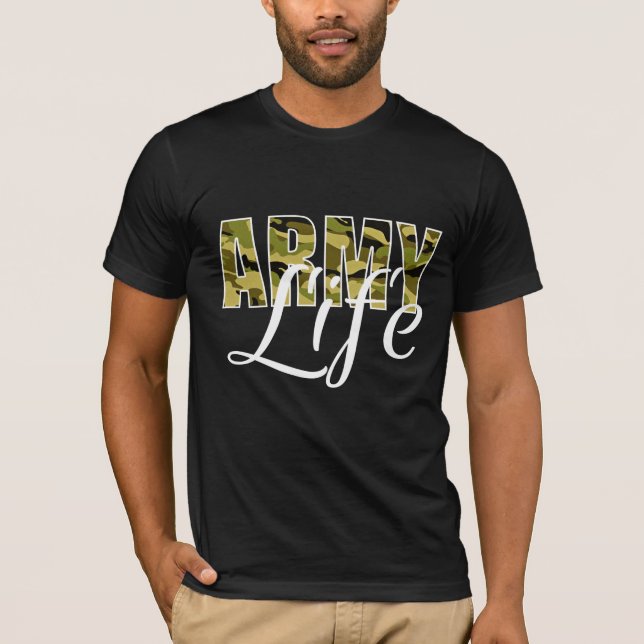 T-SHIRT VIE MILITAIRE (Devant)