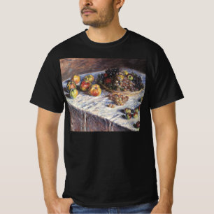 T-shirt Vie morte avec pommes et raisins par Claude Monet