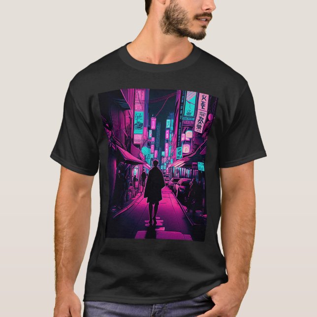 T-shirt Vie nocturne à Tokyo 7 (Devant)