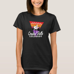 T-shirt Vie nocturne animée Crested Butte Co Moose Moun