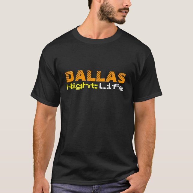 T-shirt Vie nocturne de Dallas (Devant)
