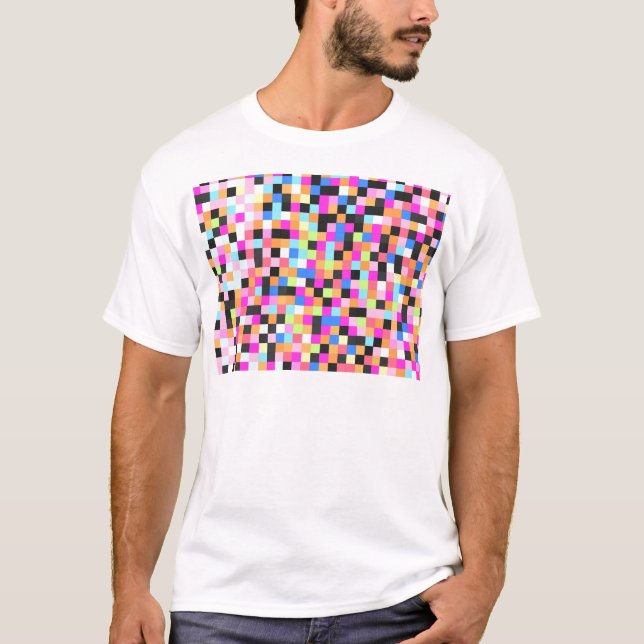 T-shirt Vie nocturne (trouille de pixel) (Devant)
