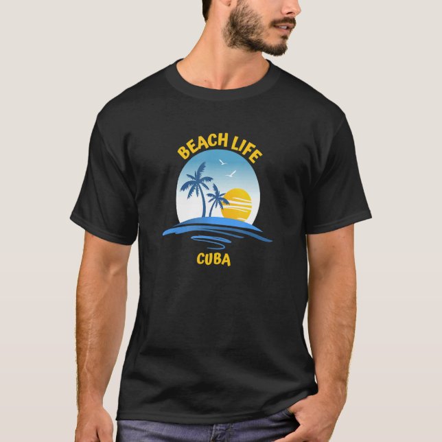 T-shirt Vie Plage Diego Garcia (Devant)