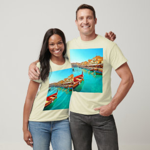 T-shirt Vie portuaire méditerranéenne dynamique