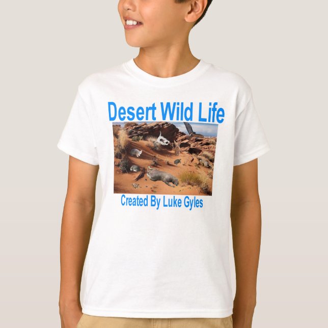 T-shirt Vie sauvage du désert (Devant)