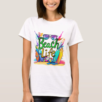 T-shirt Vie sur la plage