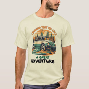T-shirt Vie sur la route, Aventures en plein air,