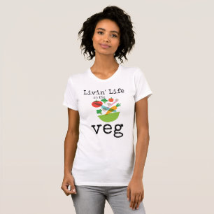 T-shirt Vie Sur Le Vogue Humour végétarien
