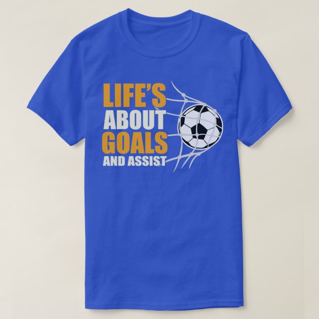 T-shirt Vie sur les objectifs et aider (Design devant)