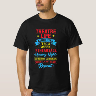 T-shirt Vie théâtrale pour acteur
